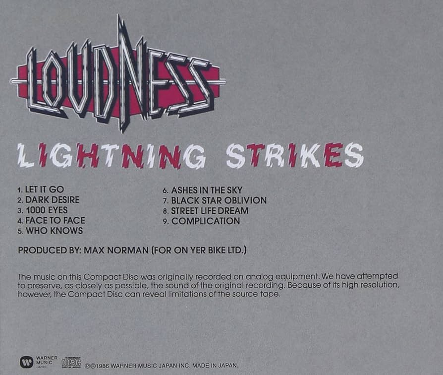 【稀少】ラウドネス LIGHTNING STRIKES 30周年記念 限定盤 ワードレコーズ・ダイレクト / LIGHTNING STRIKES 30th