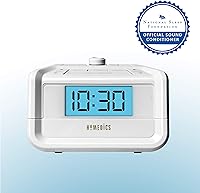 Vista 5 de HoMedics Dual Alarm Digital FM Clock Radio Time Projection, 8 Relaxing Nature Sounds, LED Display, Multi-Alarm Snooze, Sleep Timer, Nightlight