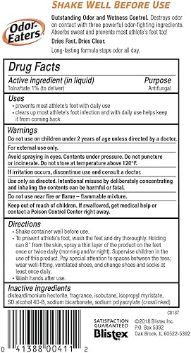 Miniatura 5 de Dr. Scholl's Paquete de polvo para pies ultra absorbente de sudor de 7 onzas y que comen olores, 4 onzas
