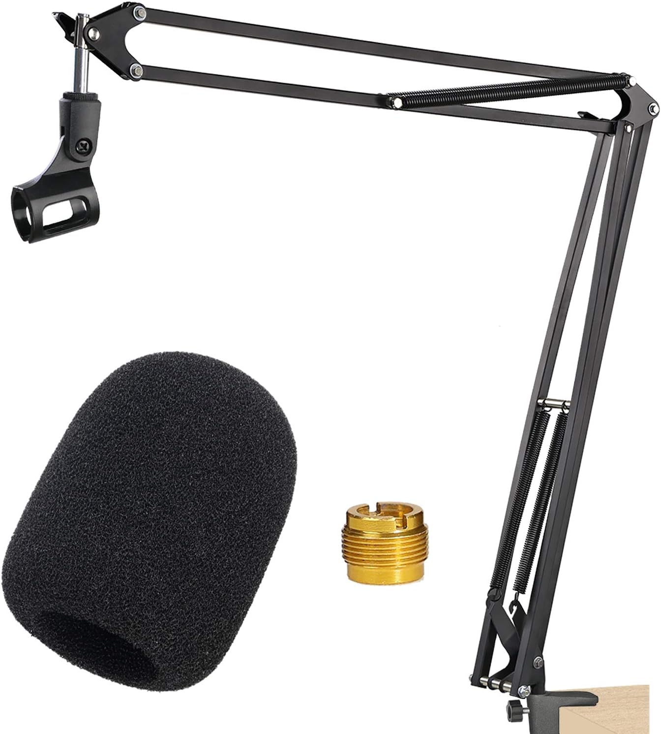Rode NT1A Mic Stand with Pop Filter - Microphone Boom Arm Stand with Foam Windscreen Cover for Rode NT1A, NT2 A, NTK, K2 Rode Podcaster by YOUSHARES