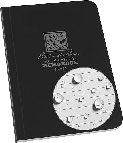 Miniatura 1 de Rite in the Rain cuaderno de bolsillo tapa blanda para todos los climas, Negro