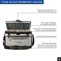 Vista 2 de Titan by Arctic Zone Deep Freeze Cooler - Zipperless Hardbody Cooler - Deep Freeze Insulation, HardBody Liner, and SmartShelf