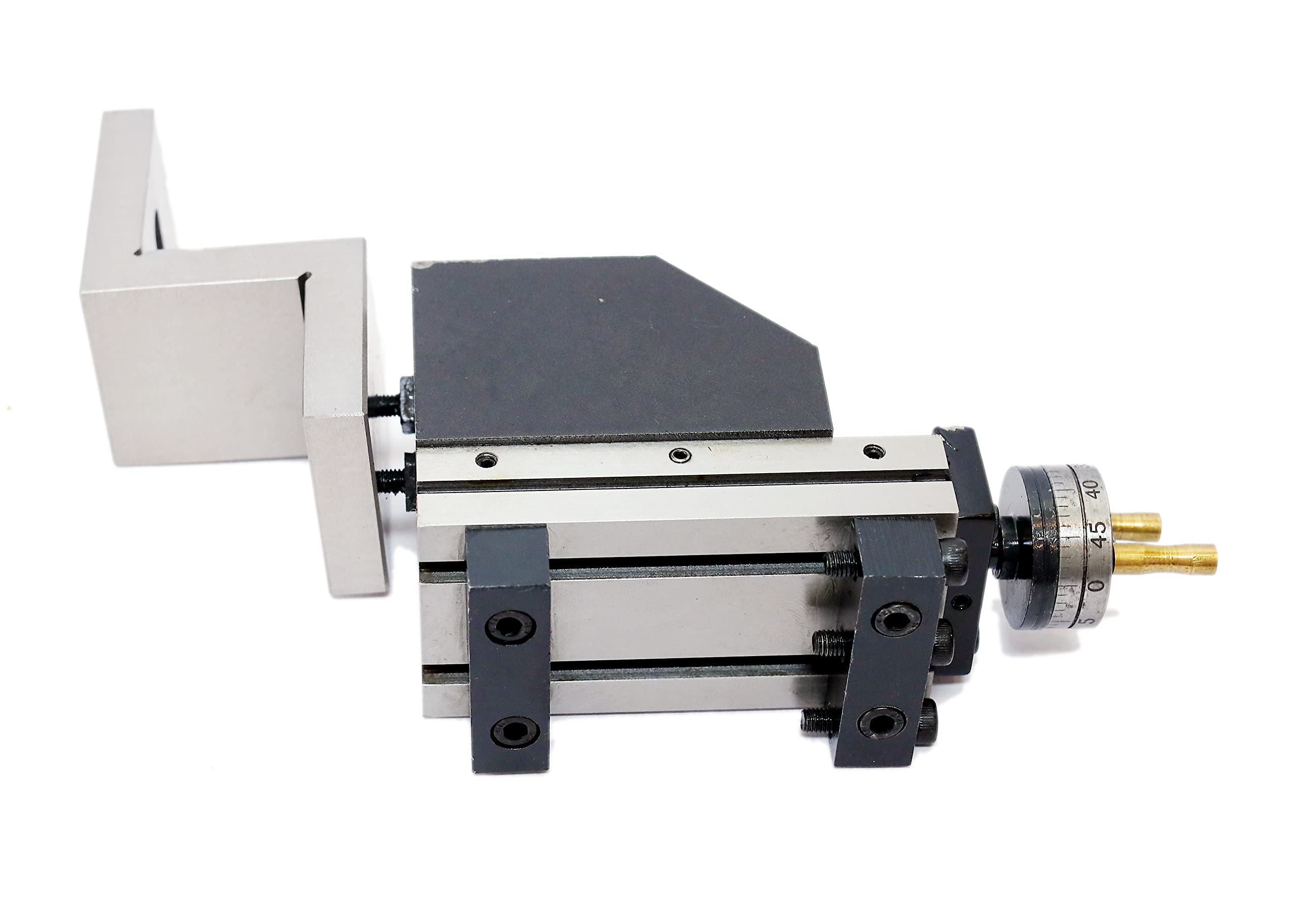 RAHISH TOOLS Mini Vertical Milling Slide Mounted on Z Type Caste Iron Angle Plate -Direct Fit for Mini Lathes