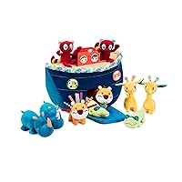 Lilliputiens - La mia prima Arca di Noè - Giocattolo educativo con animali in peluche