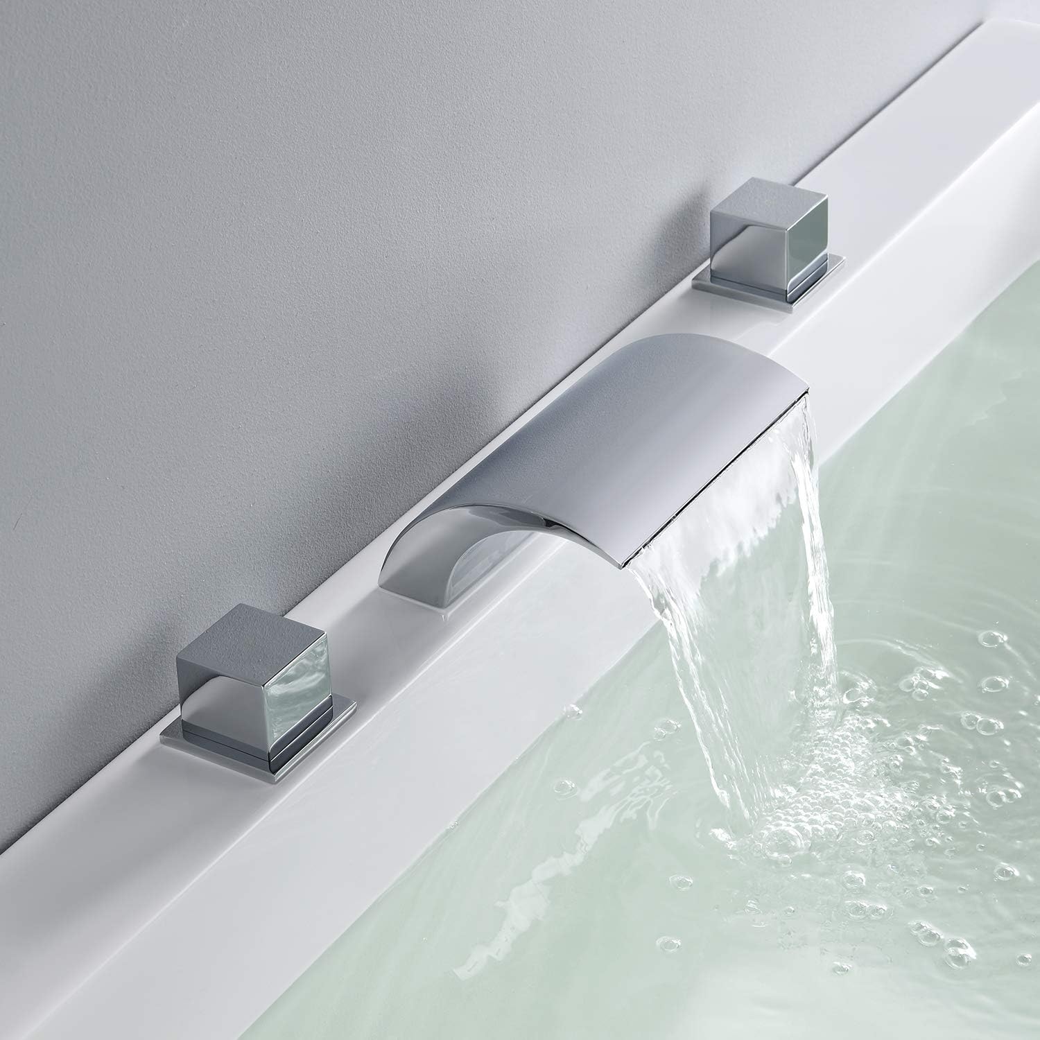 Get Discount Offer Hanallx Roman Tub Faucet Waterfall Tub Filler Chrome Deck Mount Bathtub Faucets Brass 3 Holes Bathroom Faucets with 2 Handles Buy 1 get 1 🔥 Hanallx Roman Tub Faucet Waterfall Tub Filler Chrome Deck Mount Bathtub Faucets Brass 3 Holes Bathroom Faucets with 2 Handles