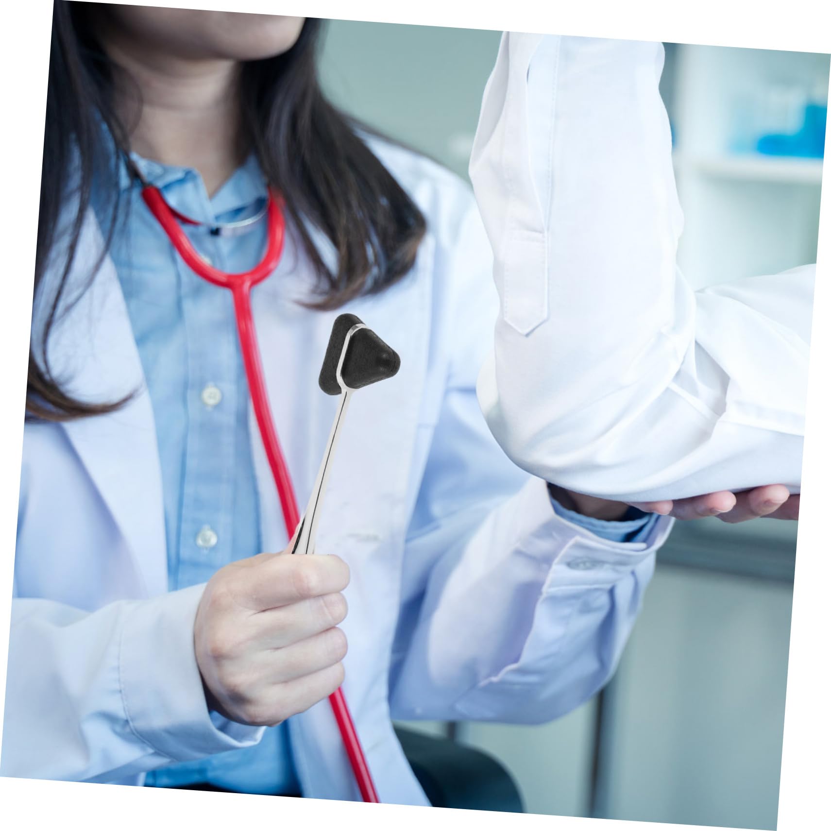 ULTECHNOVO 5 Piezas Martillo Neurológico Inoxidable para Pruebas Médicas Martillo Clínico y de Limpiar Herramienta de Evaluación para Exámenes de Pacientes y Clínicas