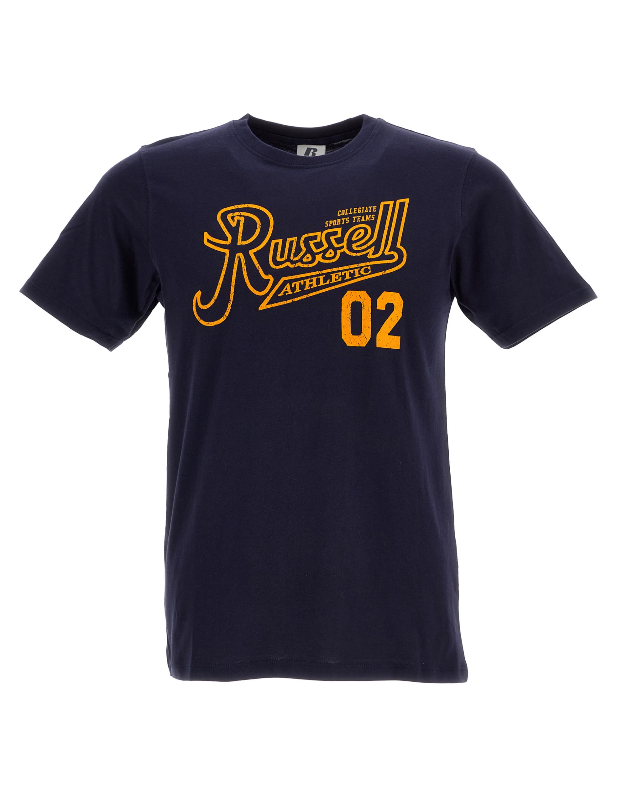 Russell Athletic SS Crewneck Tee Shirt Short Sleeve T-Shirt, Marine, 176