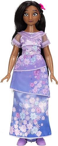 Disney Encanto Isabela - Muñeca de moda con vestido zapatos y alfiler para el cabello
