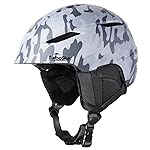 TurboSke Ski Helmet - Snow Sports Helmet, Audio Compatible and Lightweight, ASTM Standard, Men, Women & Youth (L, Camo)