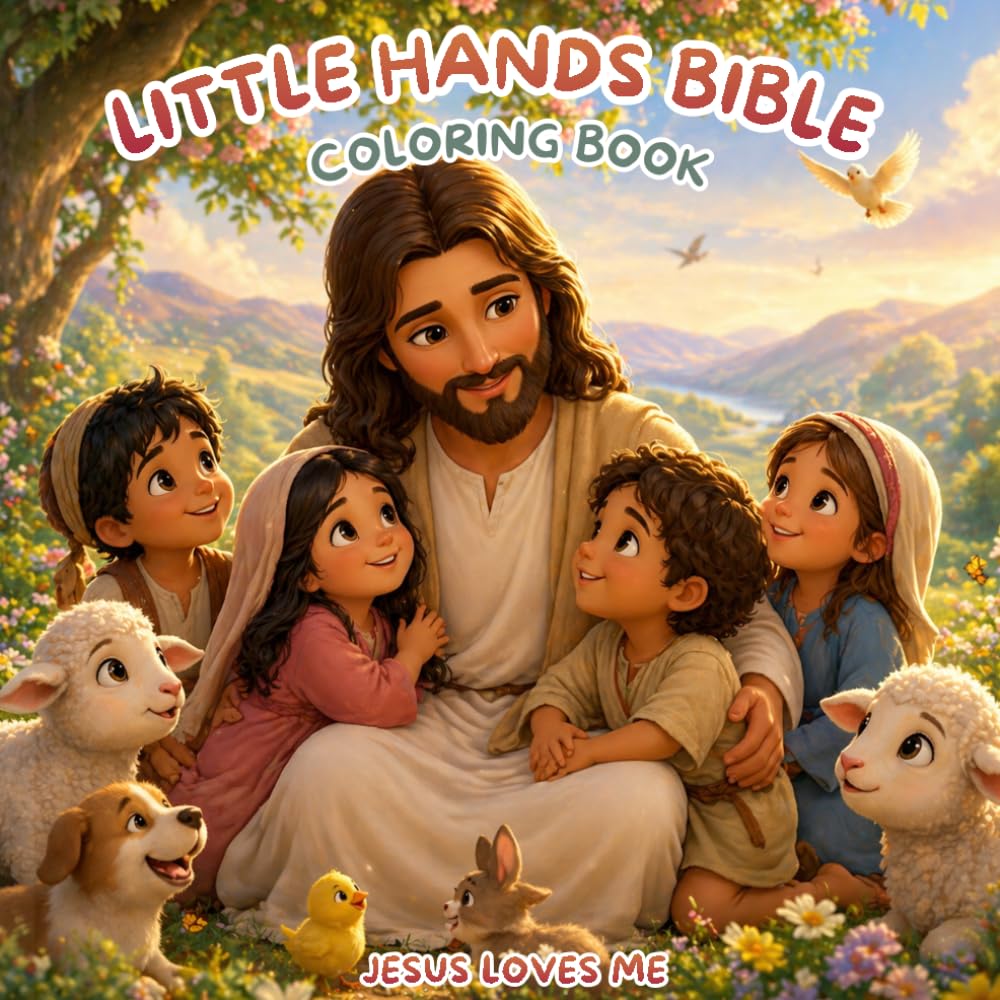 Little Hands Bible Coloring Book: jesus loves me