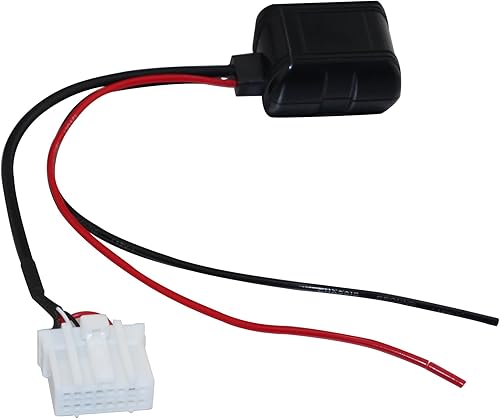 Generic Adaptador Bluetooth auxiliar para Mazda, macho a hembra, entrada auxiliar de 0.138 in, compatible con reproductores de MP3, teléfonos