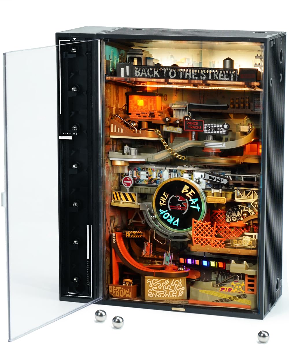 Amazon | ROKR 3Dパズル 大人用 電動マーブルランモデルキット
