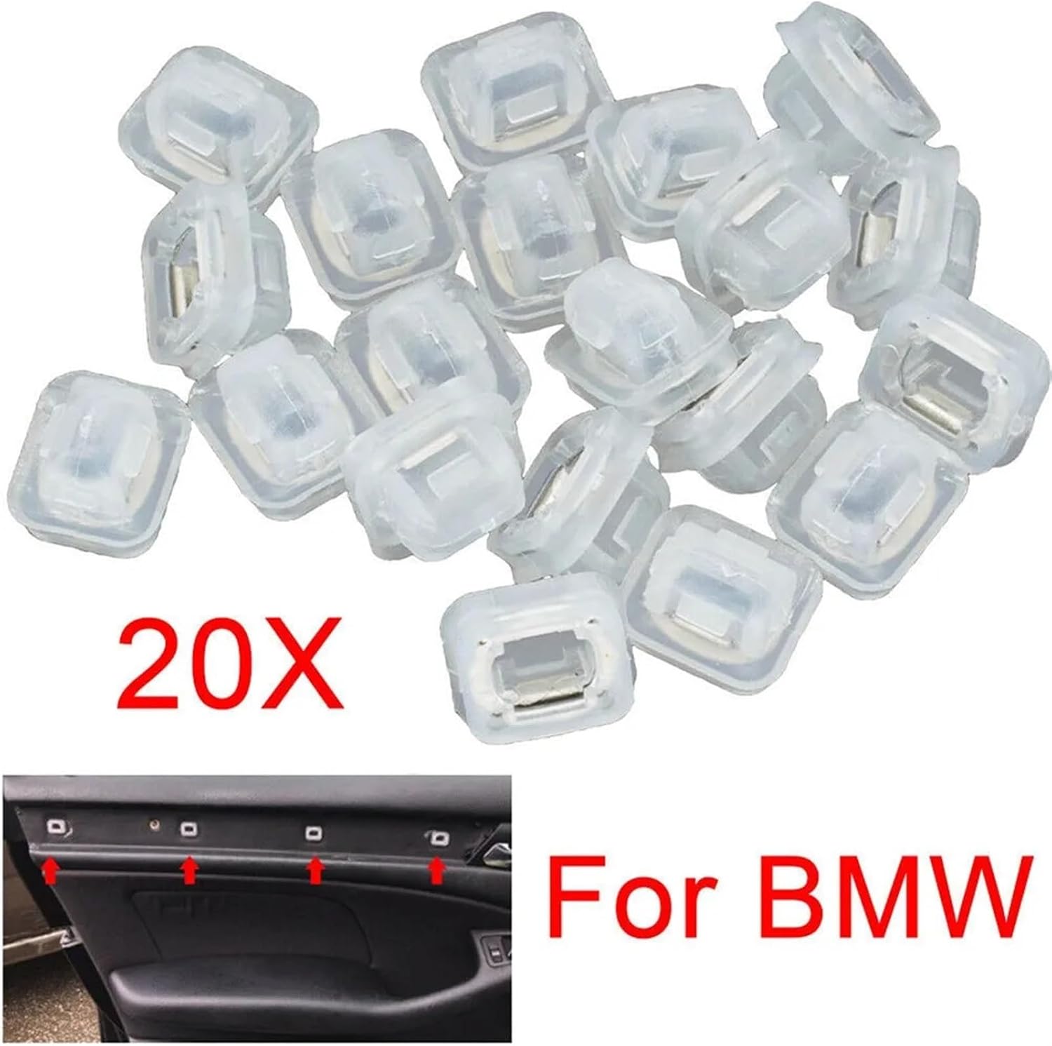 30X ドアトリムパネル Fit For BMW 3 シリーズ E46 E90 E91 E92 E93 E53 【レンチ】