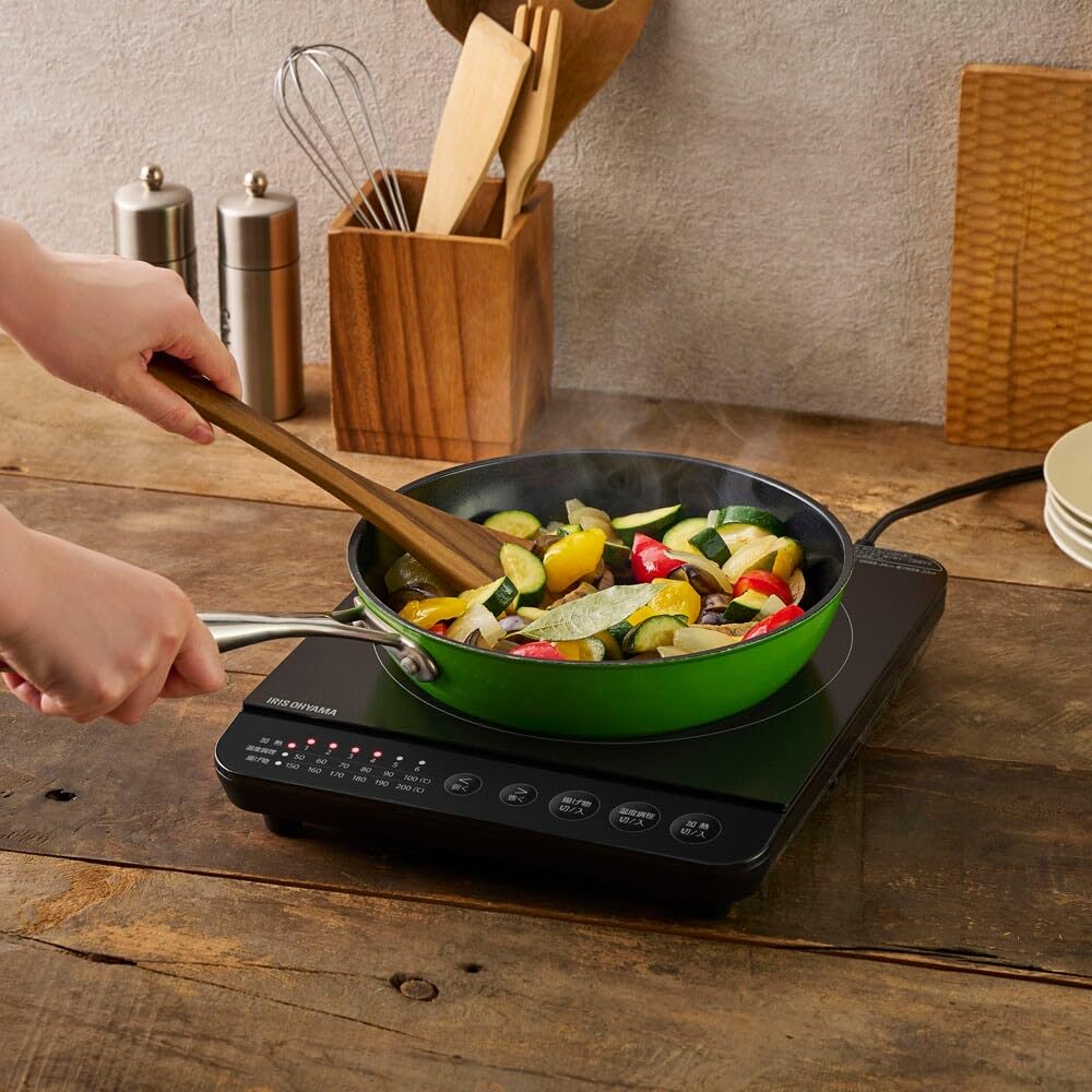 アイリスオーヤマ IHクッキングヒーター [1400W] IHK-WKT2-B 1口IHコンロ1400W IHK-T72-B ブラック