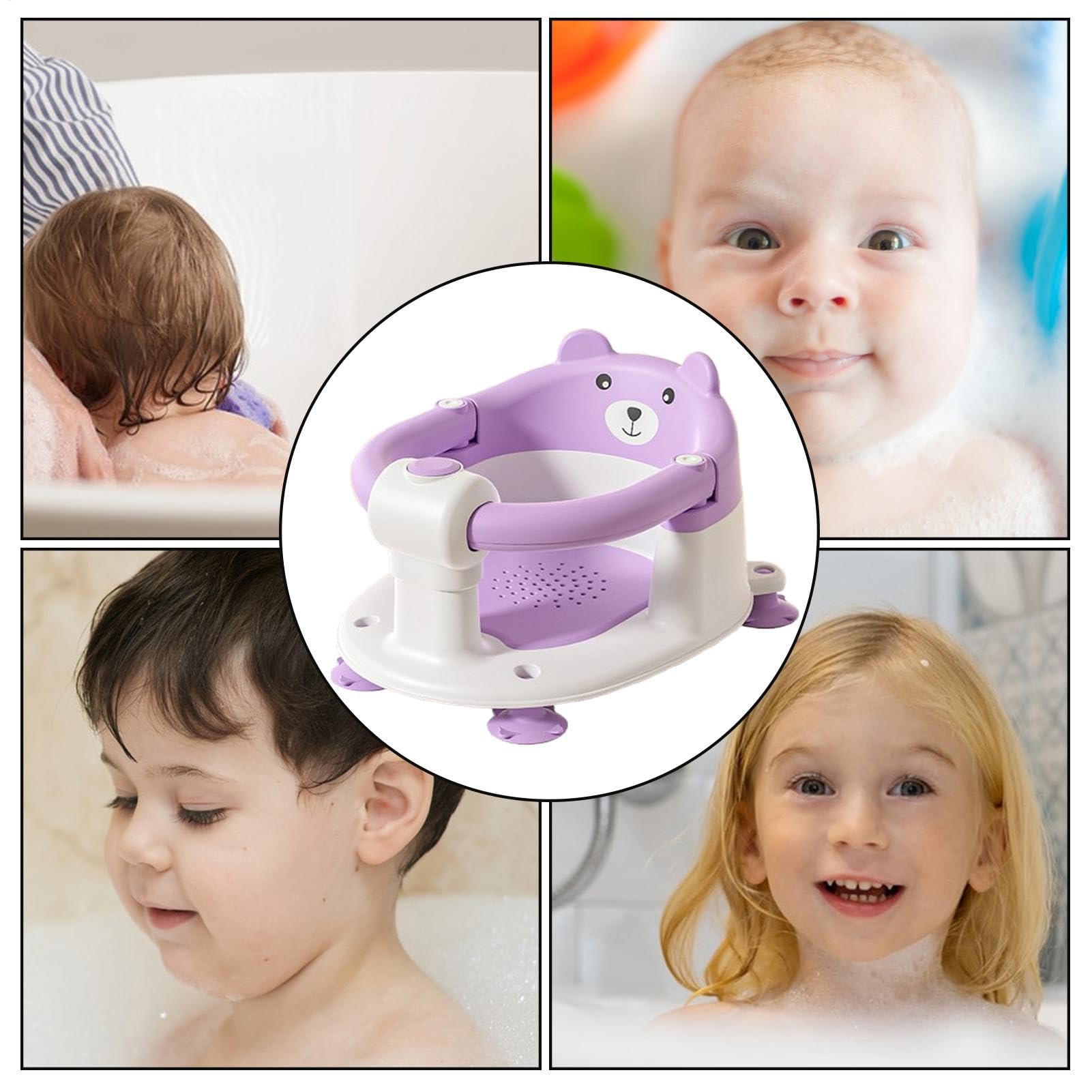 Seggiolino Da Bagno Per 6+ Seduta In Vasca, Sedile Da Bagno | Seduto Per Bambini e Bambine 6+ , Maschi e Femmine, , Seggiolino Bagnetto, Sedile Vasca, Bebè, Piccoli