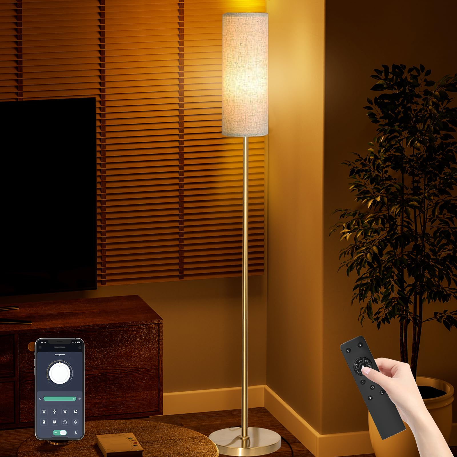 Amazon.co.jp : OTANBER フロアライト 間接照明 LEDフロアランプ 12W