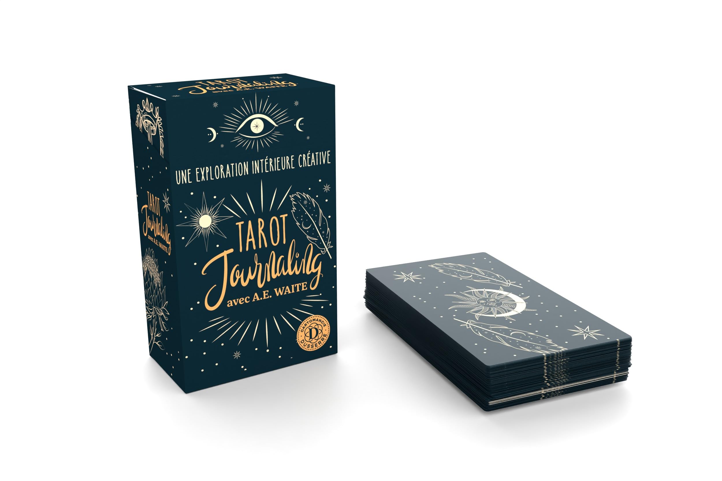 Tarot Journaling Par Dusserre – 93 Cartes De Questions Et Conseils – Tarot Rider Waite Smith – Introspection Et Guidance Spirituelle