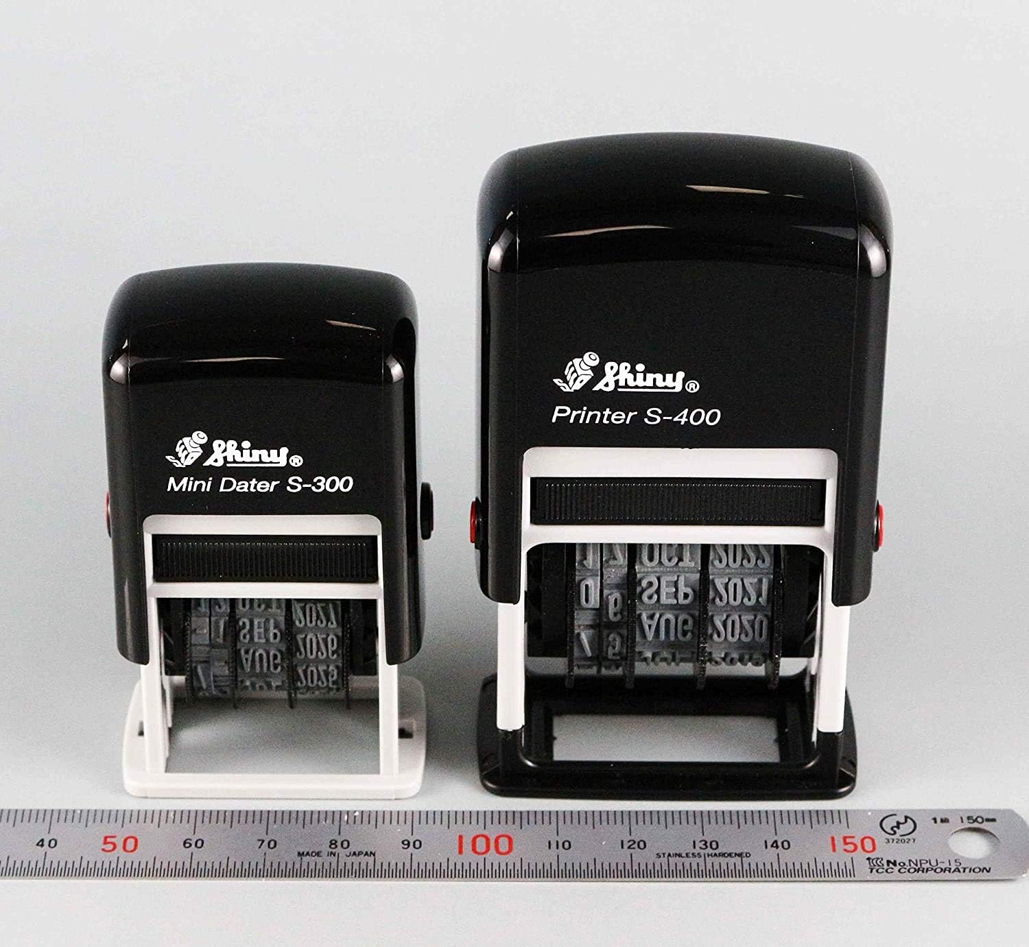 STANTEC S-300UK-AZ Mini Date Printer Mini Date Printer No. 5 x 4 Rungs, Genuine Imported Product, Acrylonitrile Butadiene Styrene (ABS), Black
