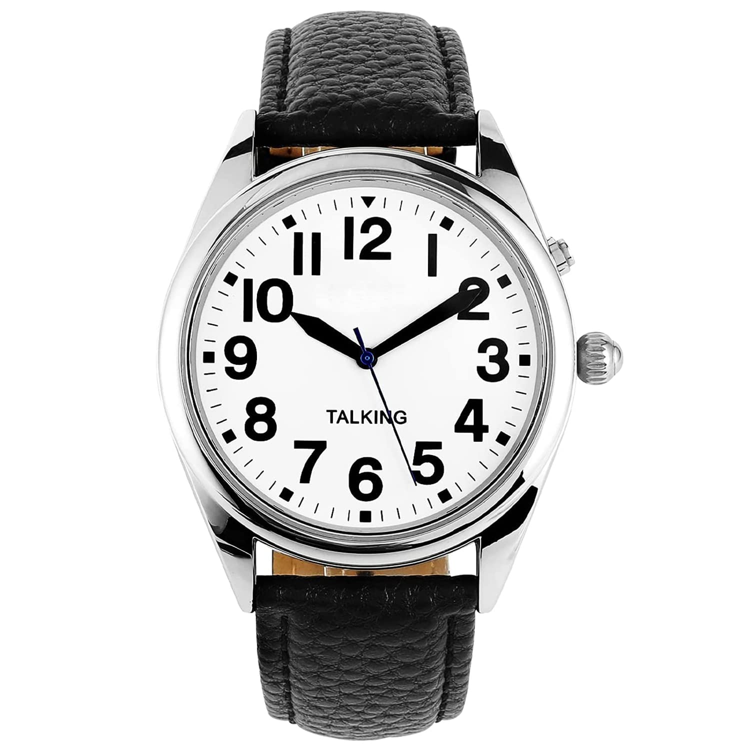 Buy English Talking Watch, Mens Wrist Watch for The Blind Visually Impaired Elderly Man Black