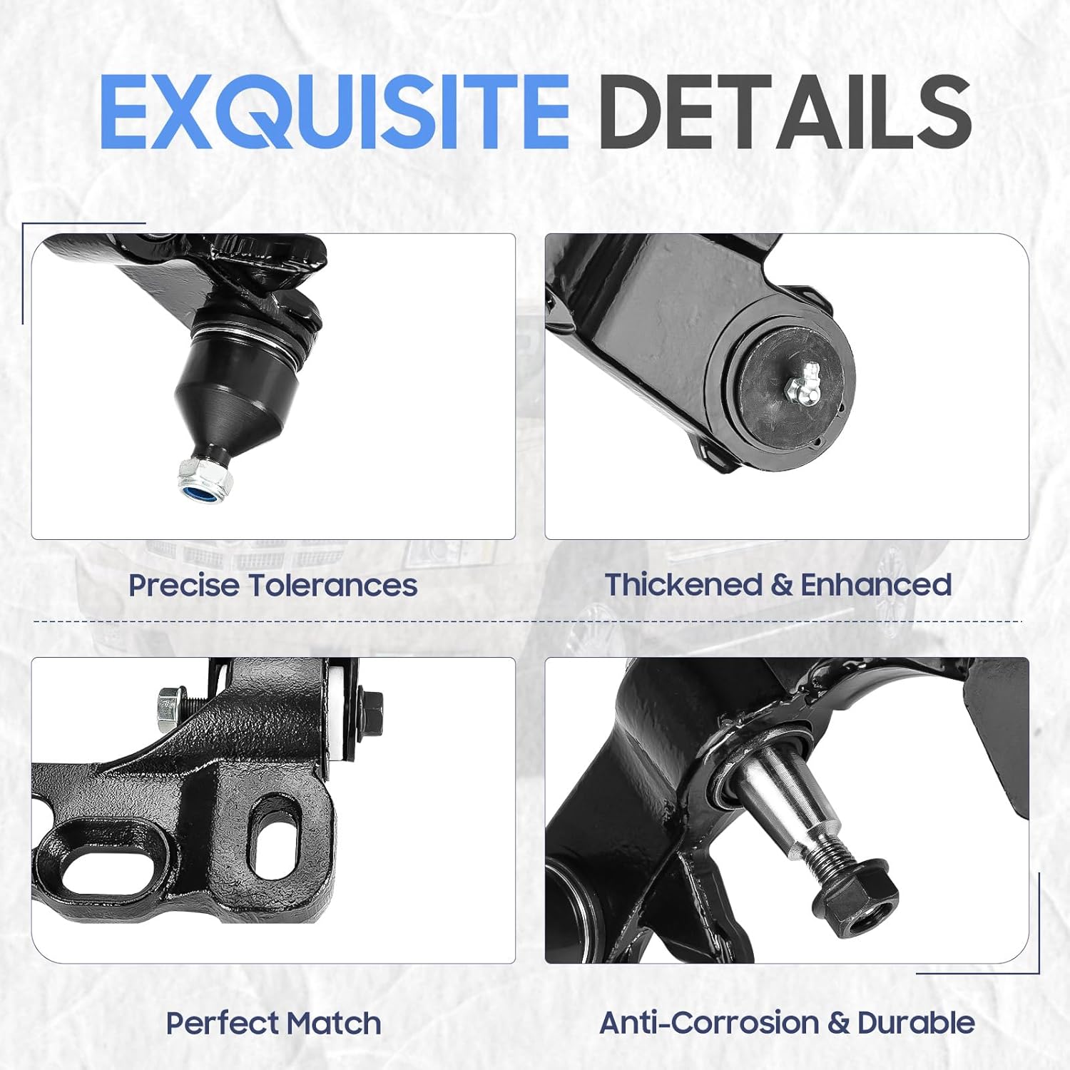 Front Right Side Lower Control Arm w/Ball Joint for 2002-2007 Chevrolet Trailblazer/GMC Envoy, 2002-2006 Chevrolet Trailblazer Ext/GMC Envoy Xl, 2004-2007 Buick Rainier, 2003-2007 Isuzu Ascender