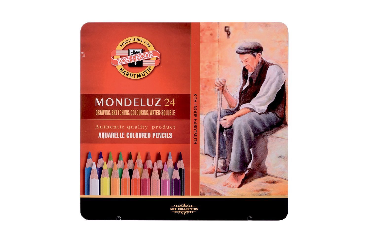 Amazon | Koh-I-Noor Mondeluz Aquarell 色鉛筆 24本 Asst Blister