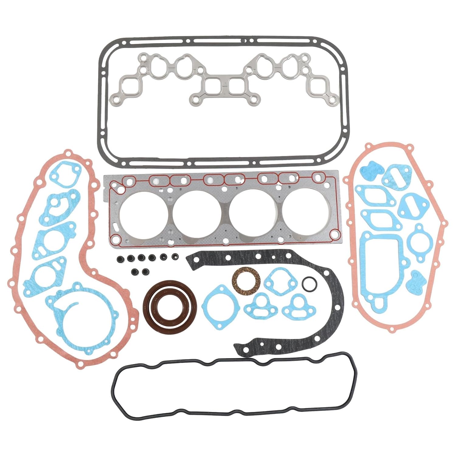Overhaul Gasket Kit 10101-FY52K 10101FY52K Compatible with Nissan K21 K25 Engine