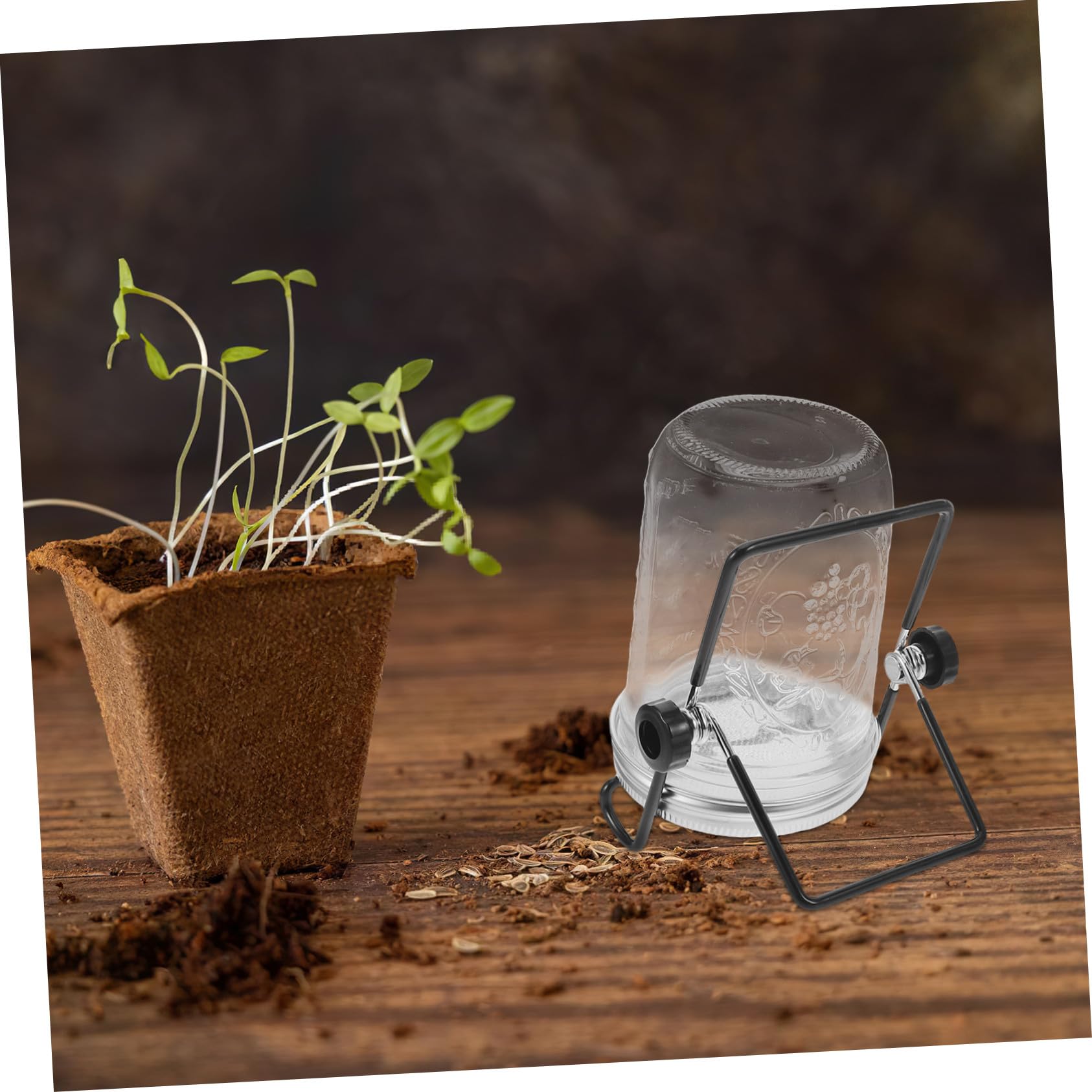 2 Juegos Kit de Germinación con Tapas y Coladores de Acero Inoxidable para Frascos Mason de Soporte para Brotes y Microverduras Casa y Fiestas