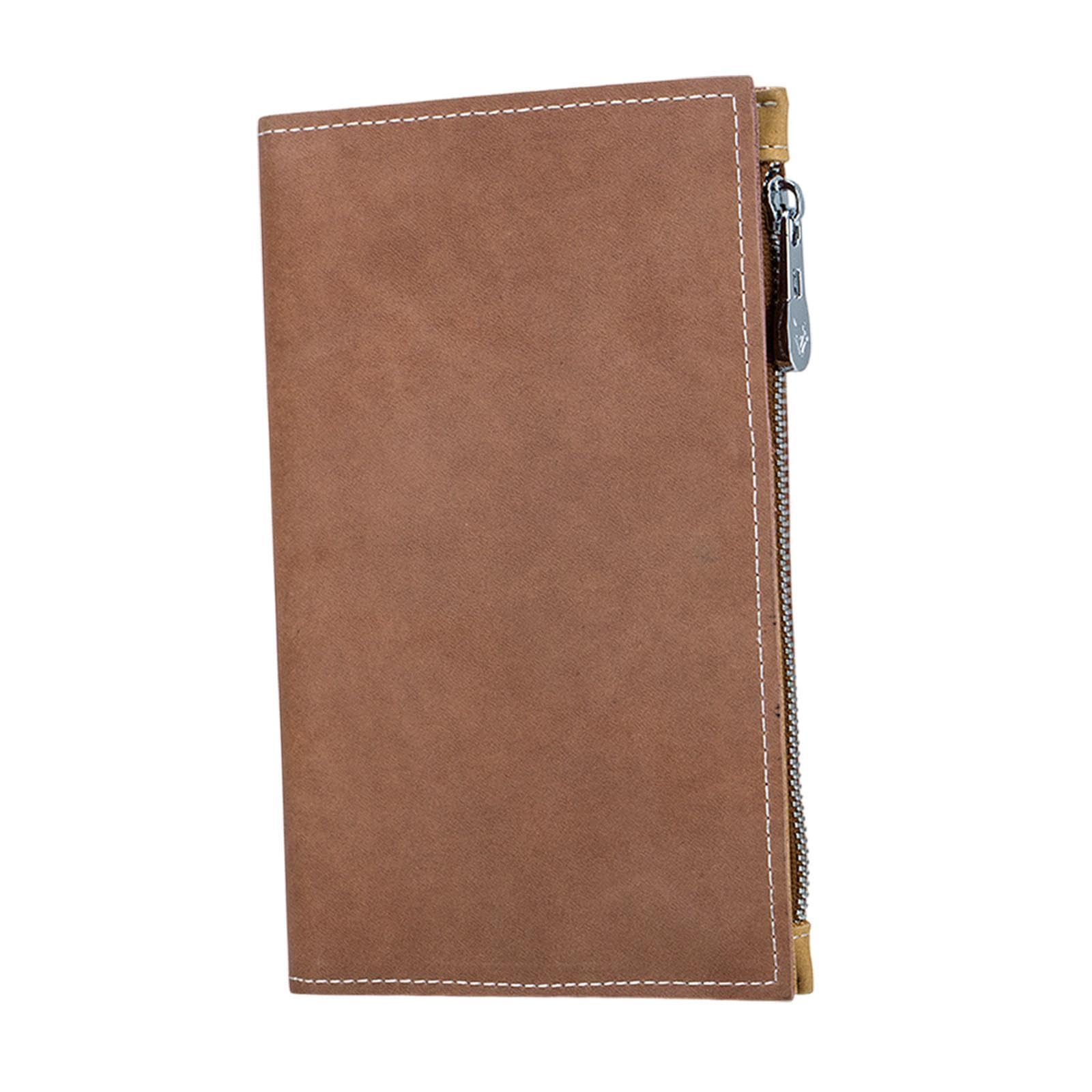 Passport Package Large Capacity Credit Card Bag for Certificates Air Tickets Brown A-image-28