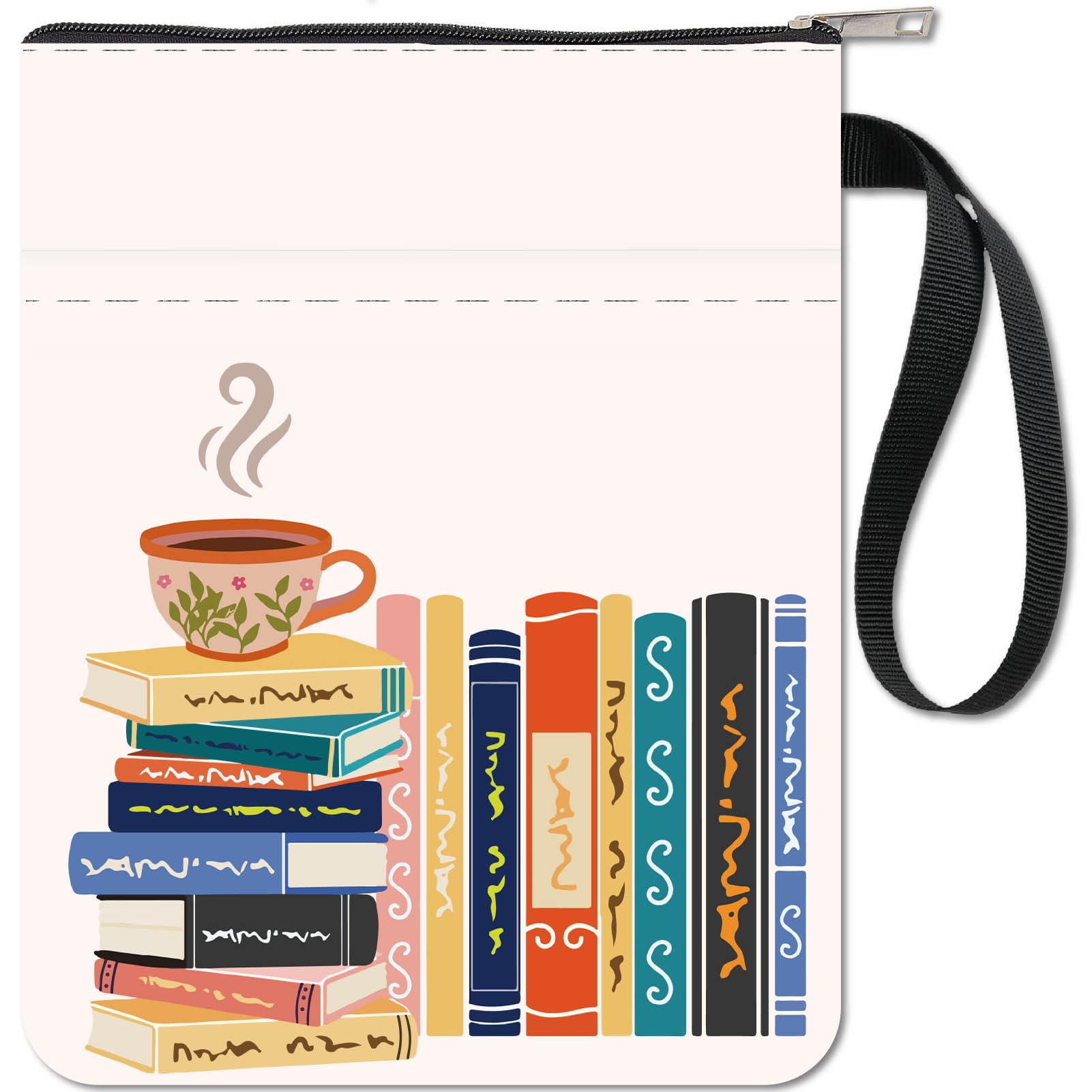 Custodia Per Libri Con Cerniera Lparkin - Impermeabile, Tasca Frontale, Design Nerd