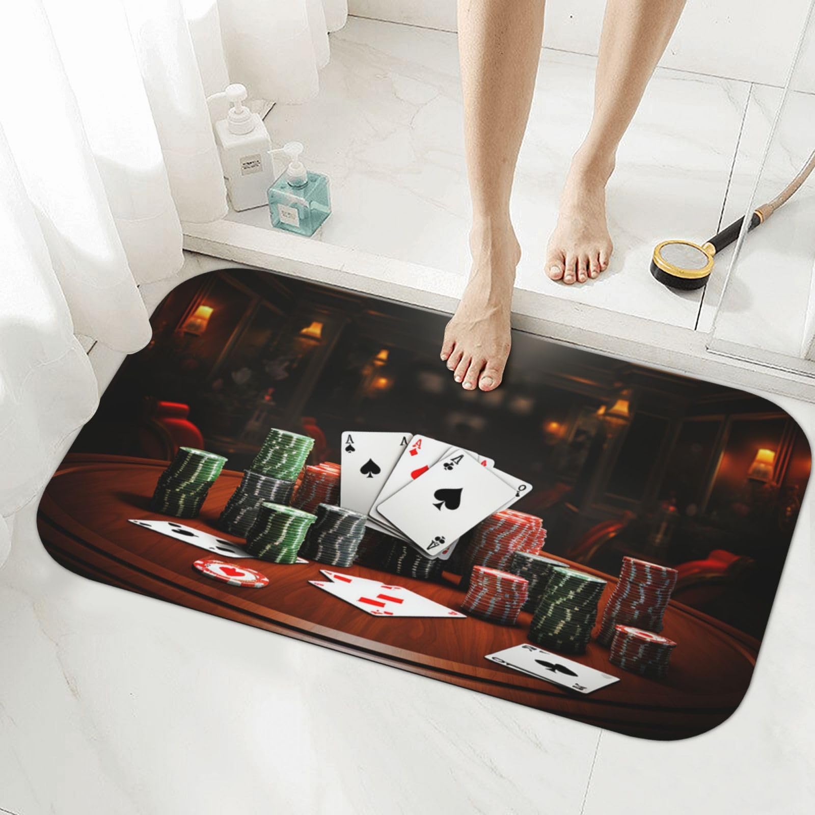 Tapis de bain super absorbant en diatomite pour sortie de douche