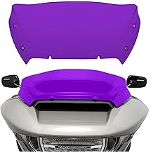 9" Wave Windshield Windscreen Air Deflector for Harley CVO Road Glide FLTRXSE 2023-up, CVO Road Glide ST FLTRXSTSE 2024-up, Road Glide FLTRX 2024-up Accessories (Purple)