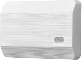 Newhouse Hardware CHM3D Wired Doorbell Chime White - Classic Ding Dong Front & Dong Rear Sounds, Easy Install