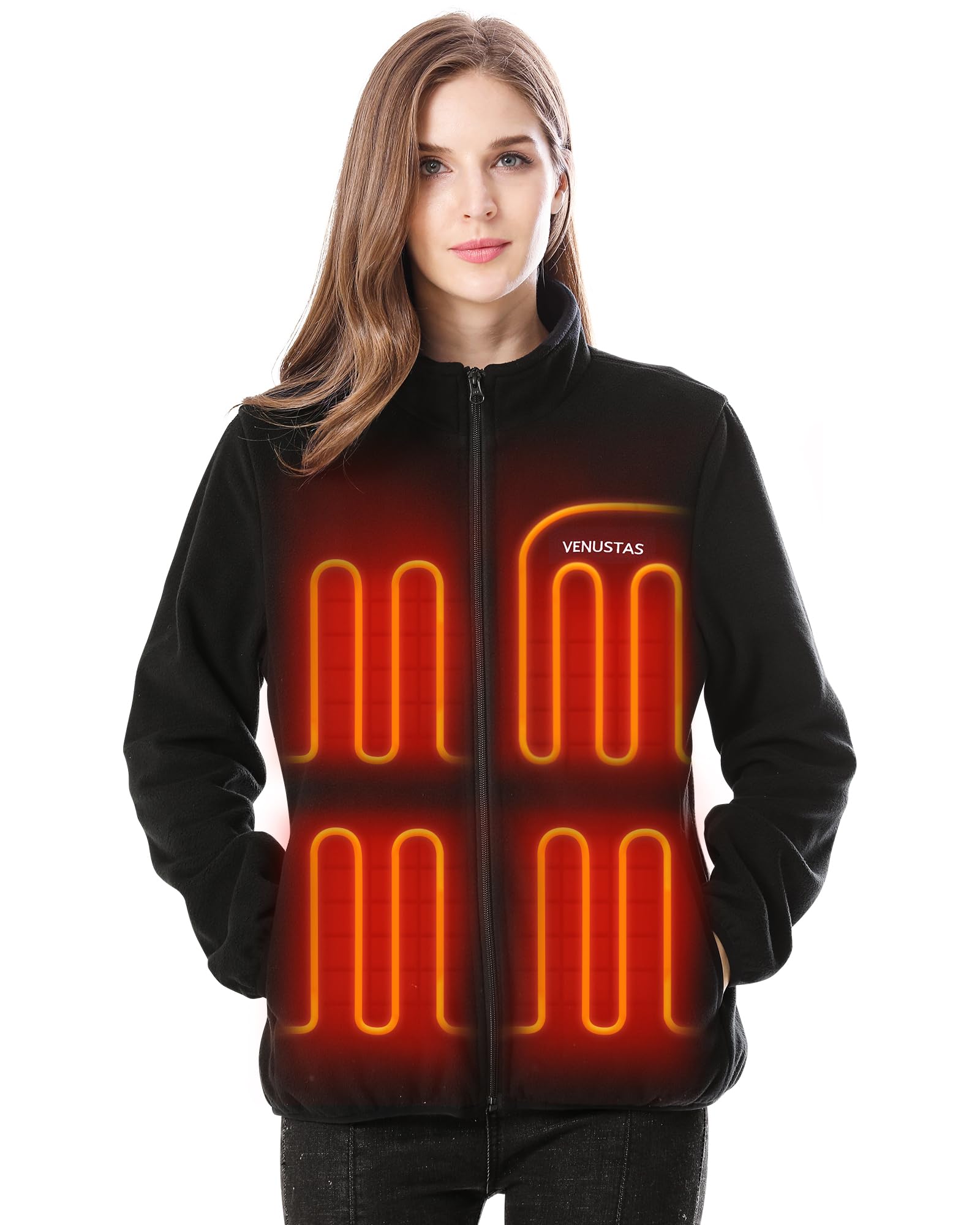 Venustas Womens Fleece Heated Jacket