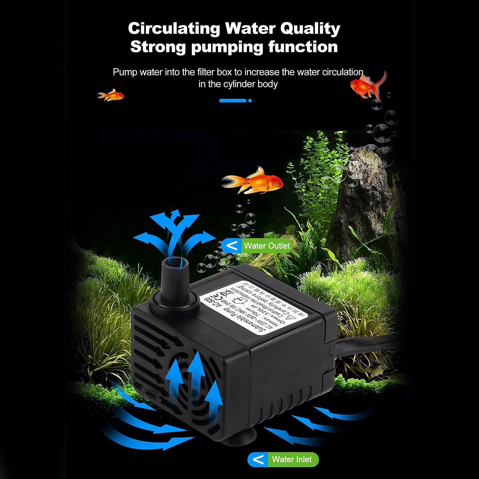 100W Tanque de peces pequeños Calentador de agua y enfriador Acuario Enfriador Semiconductor Enfriador de acuario electrónico Pantalla LCD Silencioso Tanque de peces digital Sistema de enfriamiento