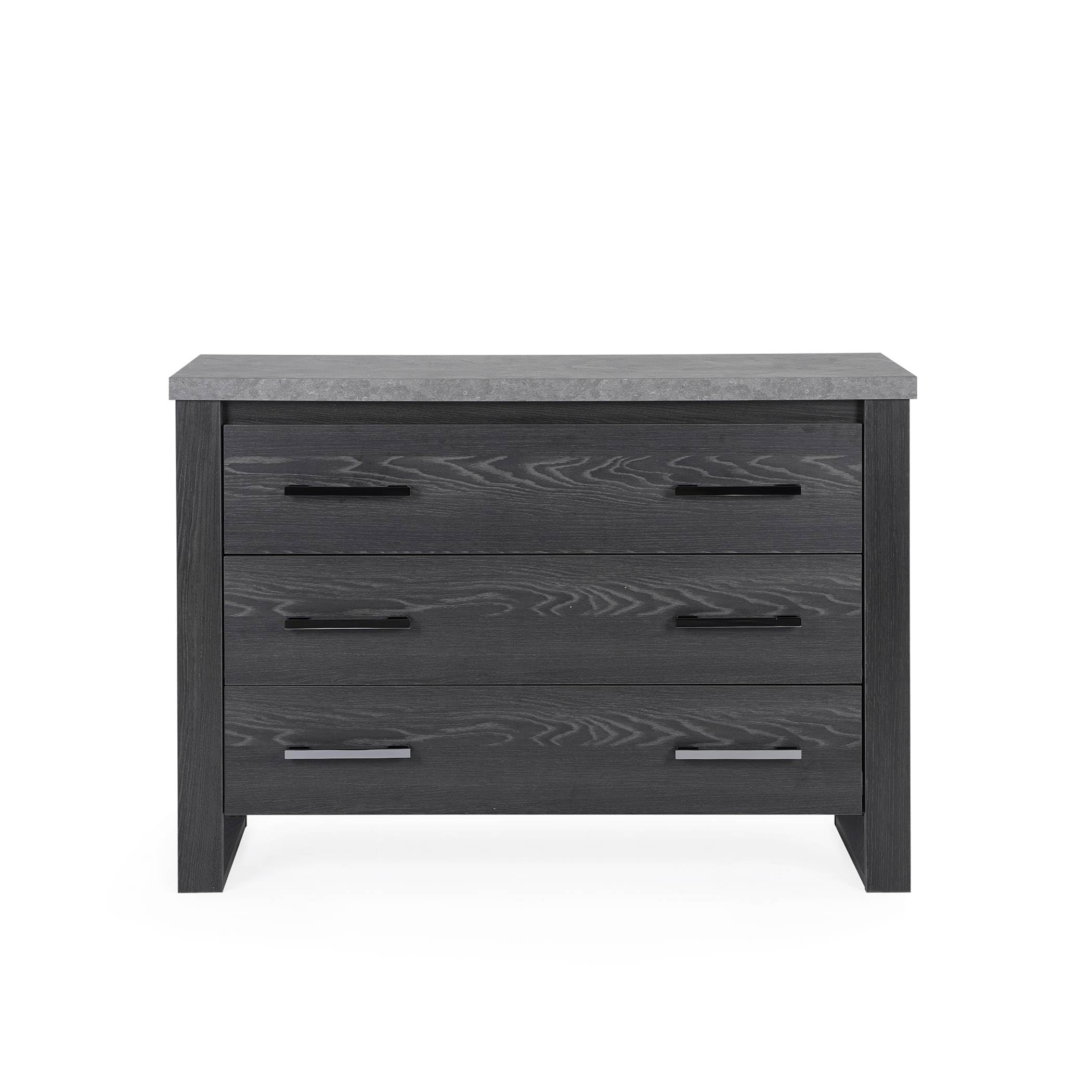 PAN HOME Mateo Dresser Table - Walnut 116x45x84 Cm Black