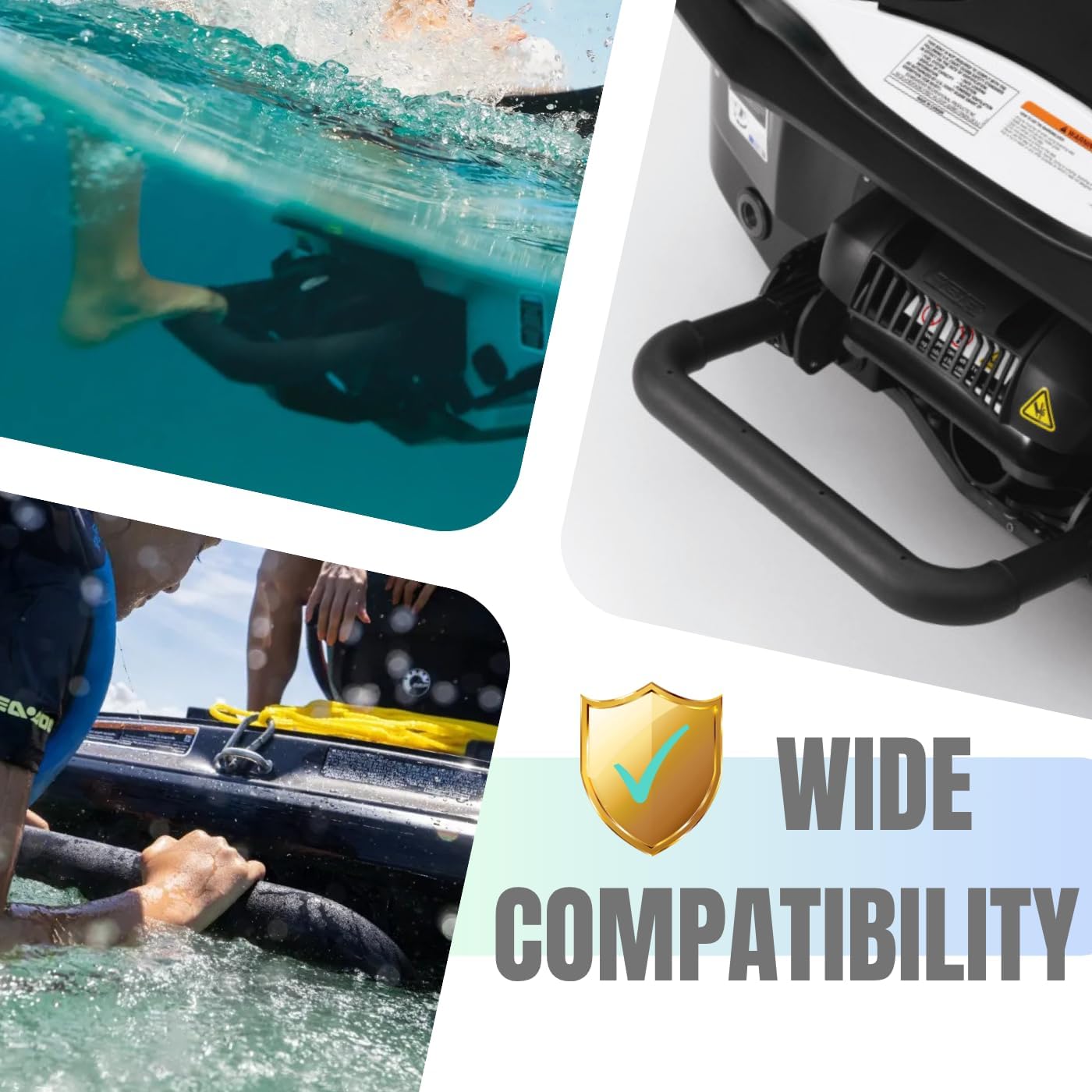Retractable Antiskid Boarding Ladder Compatible with BRP Sea-Doo RXT GTI GTX RXP RXT-X Wake PRO 2018+ Jet Skis, OEM Part # 295100869, Complete Mount Accessories Included, Direct Bolt-on Installation