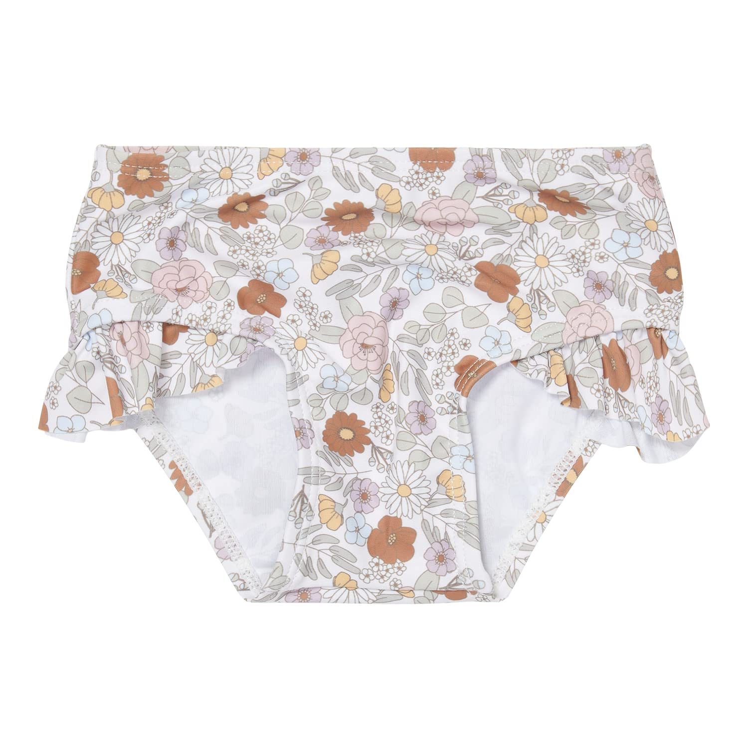 Little Dutch Bikinihose Badehose mit Rüschen für Kinder Mädchen (Gr. 98/104) - Vintage Little Flowers