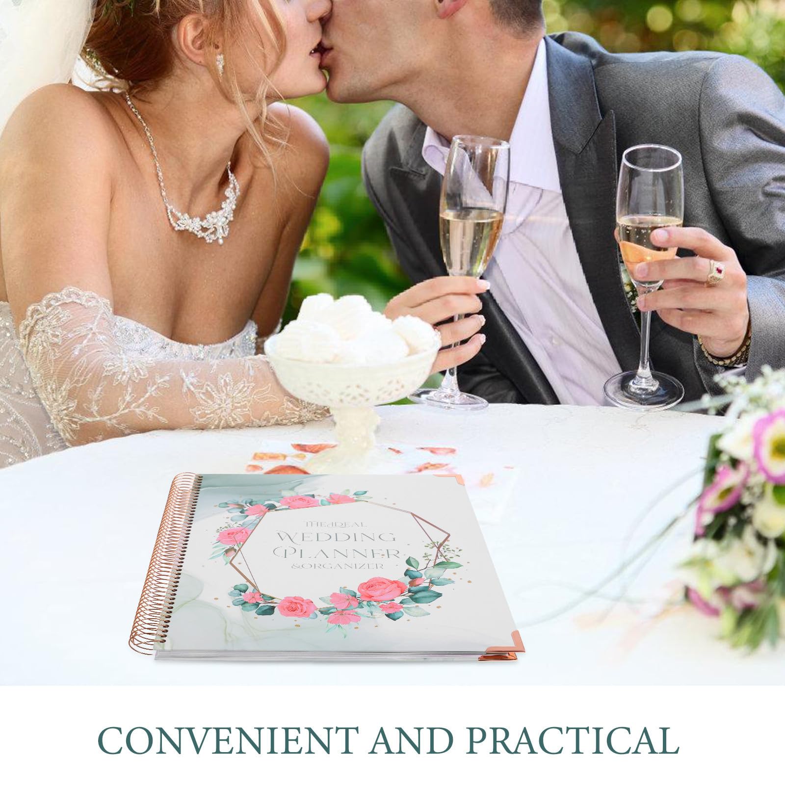 Hochzeitsplaner und Notizbuch Design für Hochzeitsplanung Hochzeitsplanungsbuch aus Papier mit Detailliertem Zeitplan Verlobung und Brautpaare