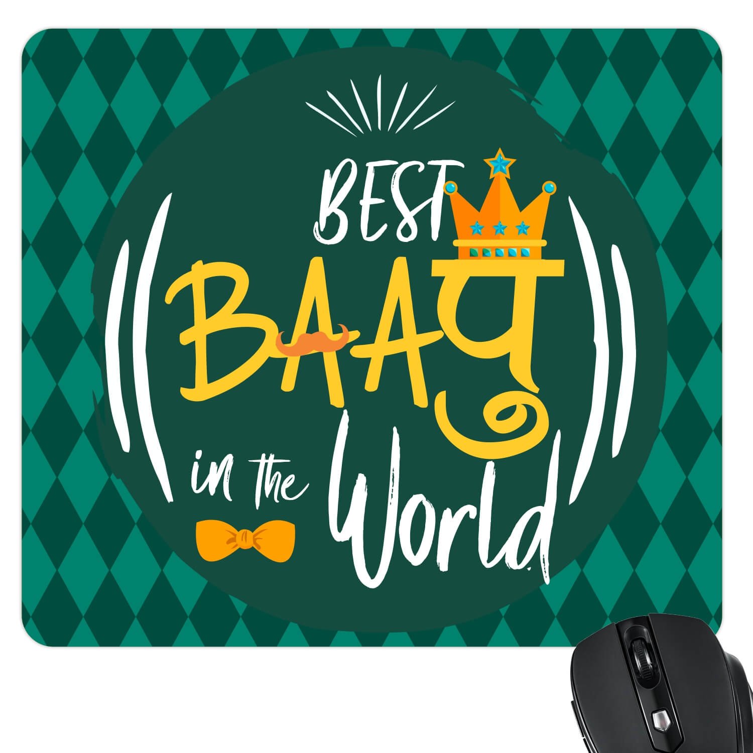 Yaya Cafe Best Baapu in The World Printed Mouse Pad for Dad (B07D76VLNV) Amazon Price History, Amazon Price Tracker