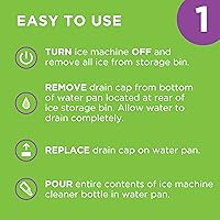 Vista 6 de Everydrop by Whirlpool Filtro de refrigerador de hielo y agua 3, EDR3RXD1 + limpiador de máquina de hielo Affresh