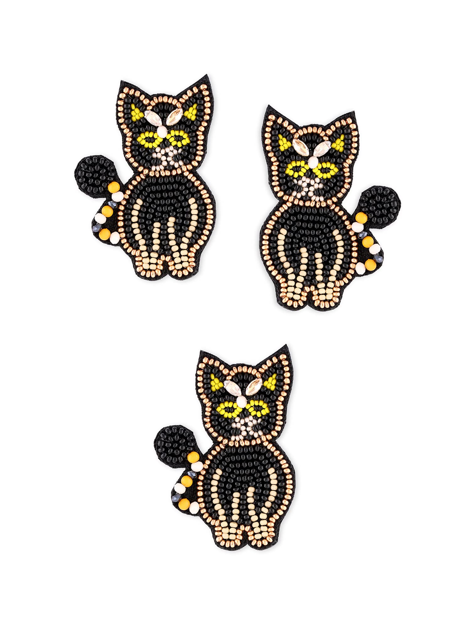 See full amazon price history chart for Zaveri Pearls Black Yellow Beads & Stones Hand Crafted Cat Earring & Brooch Set For Women-ZPFK16006 Zaveri Pearls Black Yellow Beads & Stones Hand Crafted Cat Earring & Brooch Set For Women-ZPFK16006 (B0C4H3N8PJ) Amazon Price History, Amazon Price Tracker