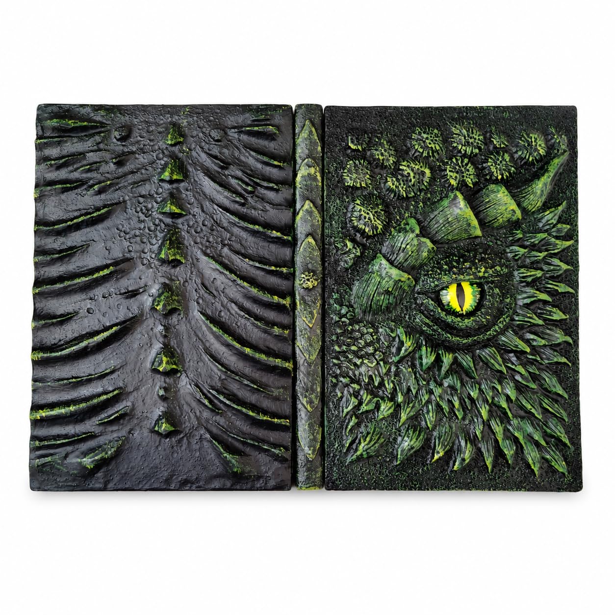 Quaderno con Drago, Notebook Decorato 3D, Verde, 16,5 cm