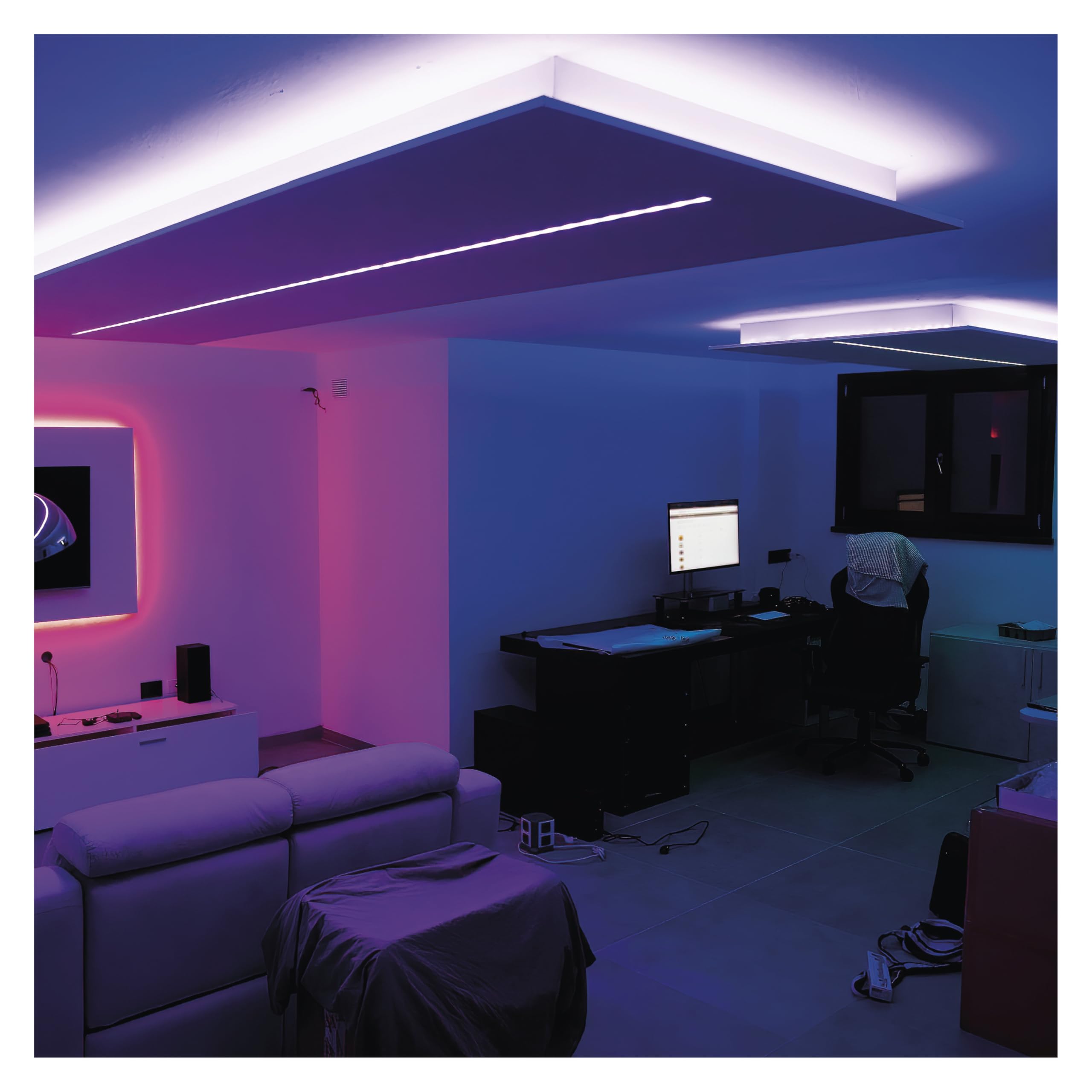 EMOS - Smart LED Strip RGB/CCT 5m - Striscia LED autoadesiva con telecomando e app - 16 milioni di colori, sincronizzazione musicale, timer - Ambiente e illuminazione per feste - Include 1,5 cavi e