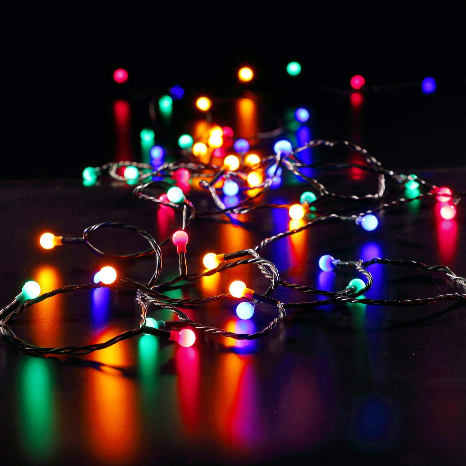 Noma Opulent Multicoloured Berry Lights : Mains Powered with Timer : Multifunction : Indoor/Outdoor : 100 LED