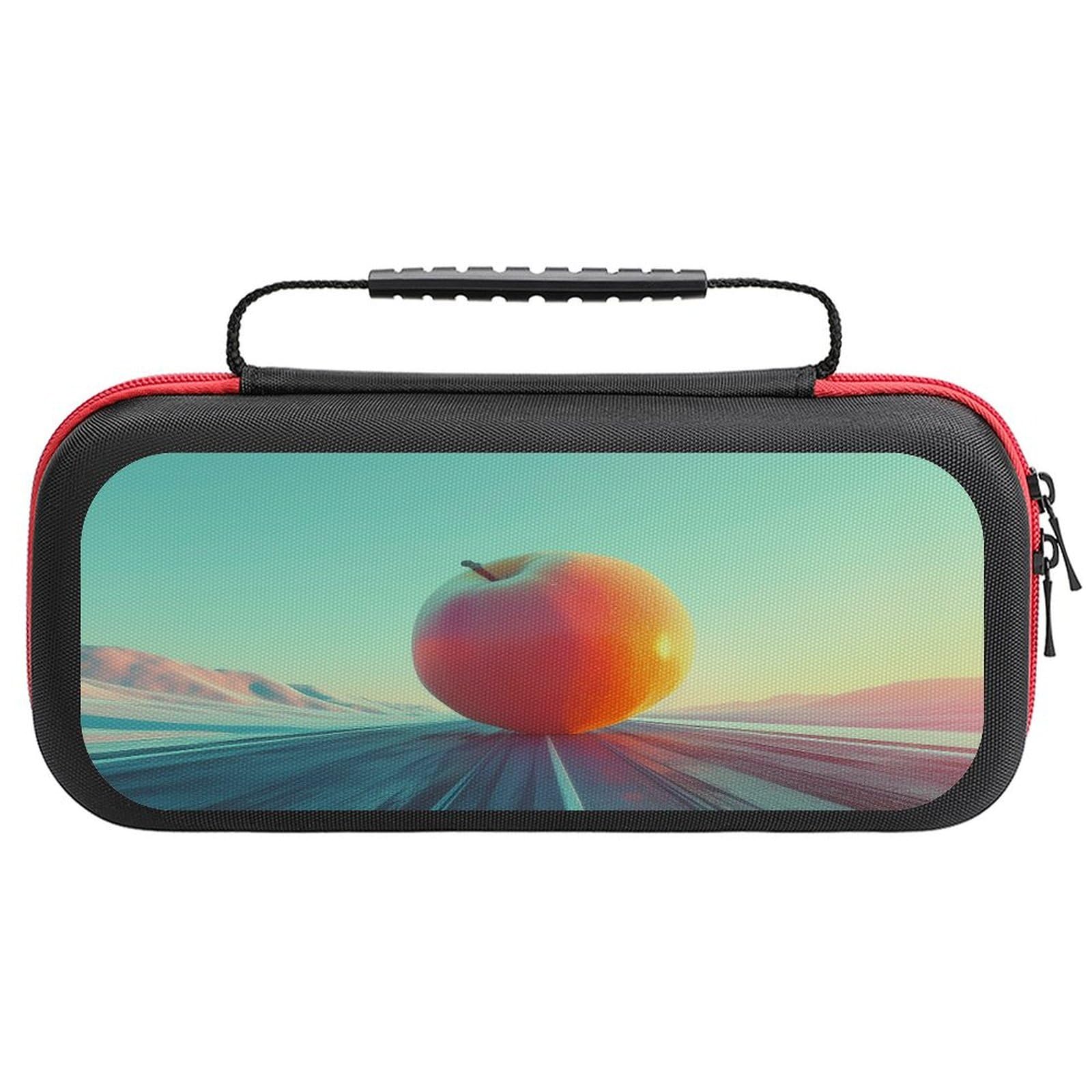 XBubupX A Giant Peach Sitting in The Middle of A Race Track Carrying Case for Switch 70s Style