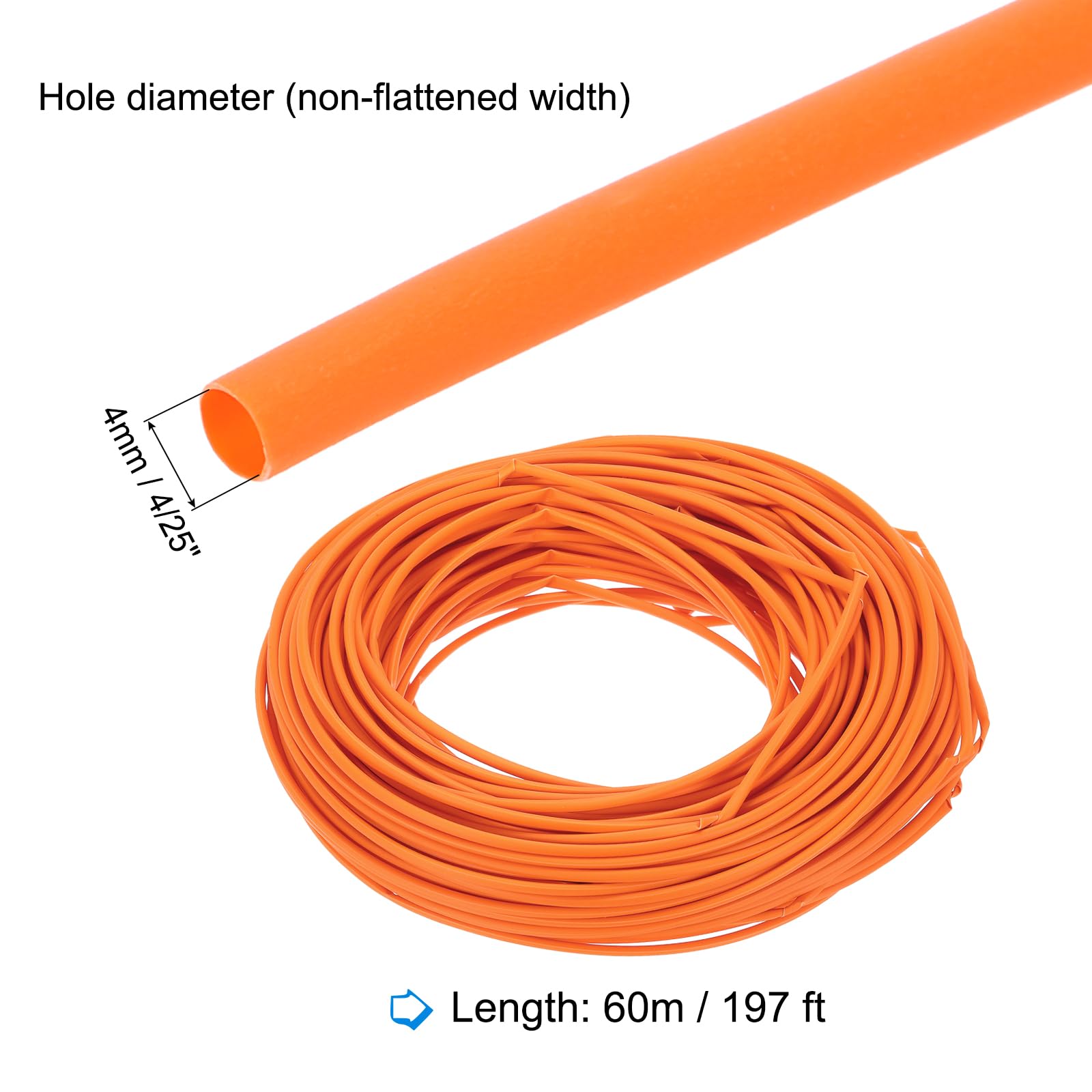 Gaine thermorétractable en polyoléfine pour isolation des fils électriques, gestion des câbles, noir