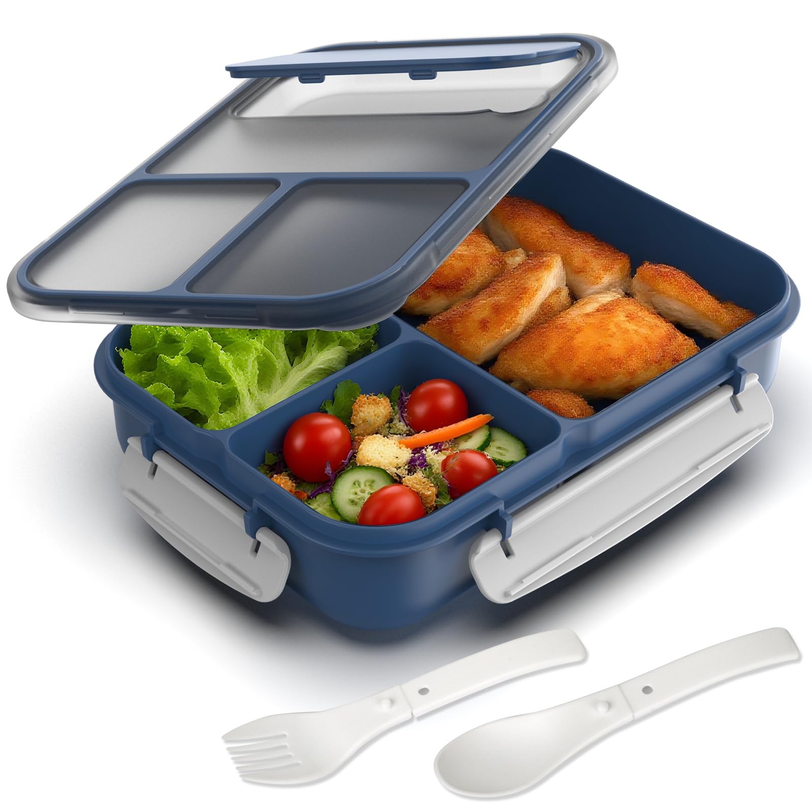 Amazon.com: WHALEHOUSE Large Capacity Bento Box for Adult, 1700ML