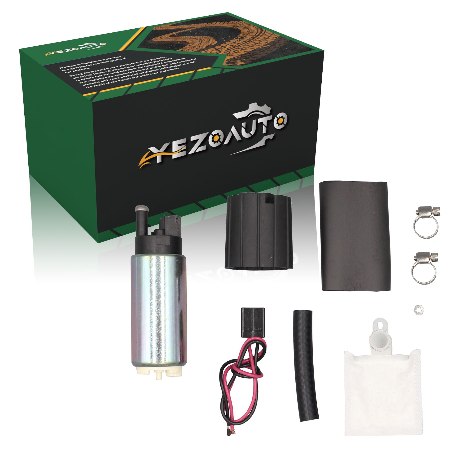 Yezoauto High Performance Fuel Pump with Installation Accessories Replacing Walbro GSS341