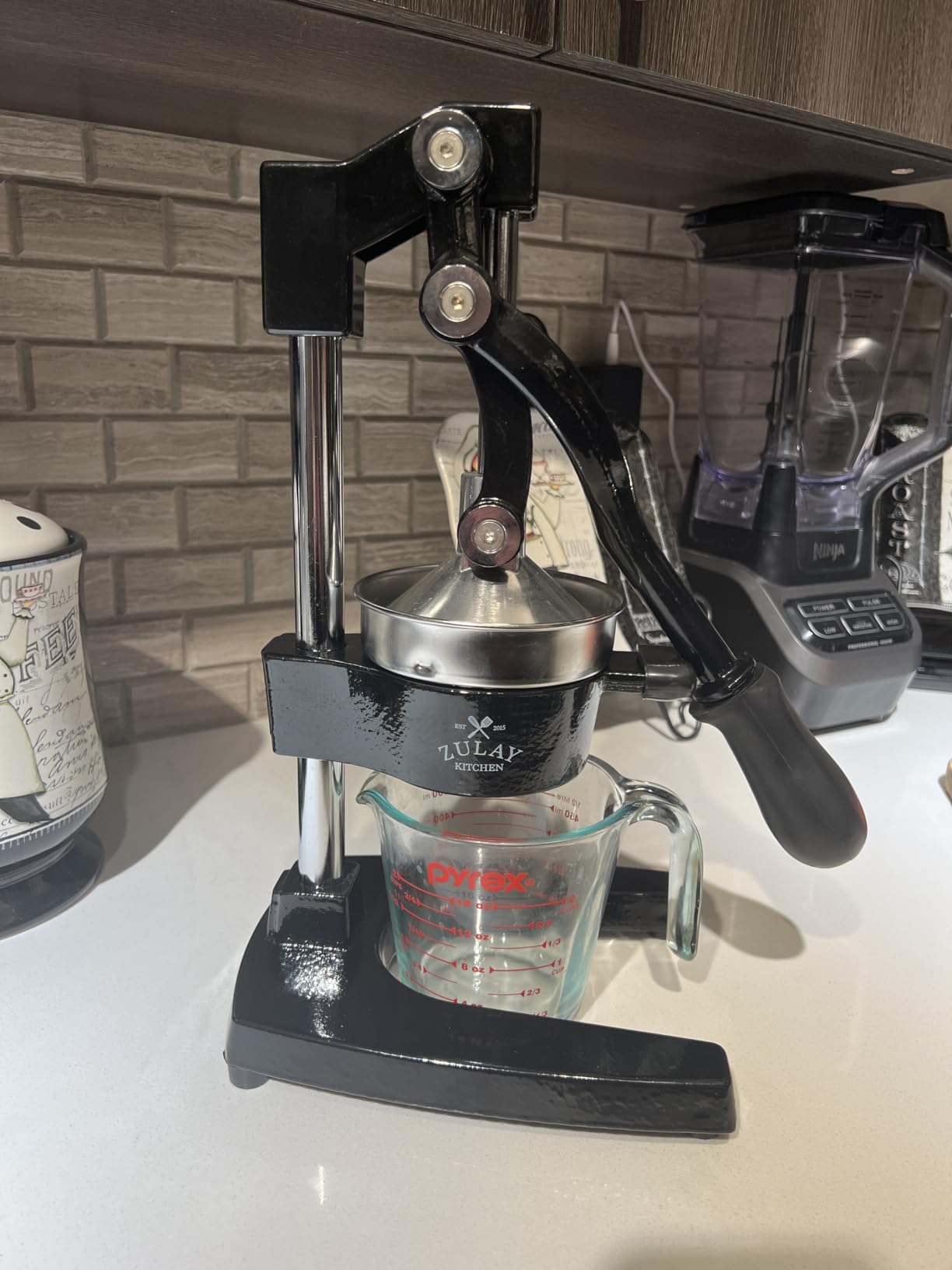 Zulay Kitchen Cast Iron Manual Juicer Press