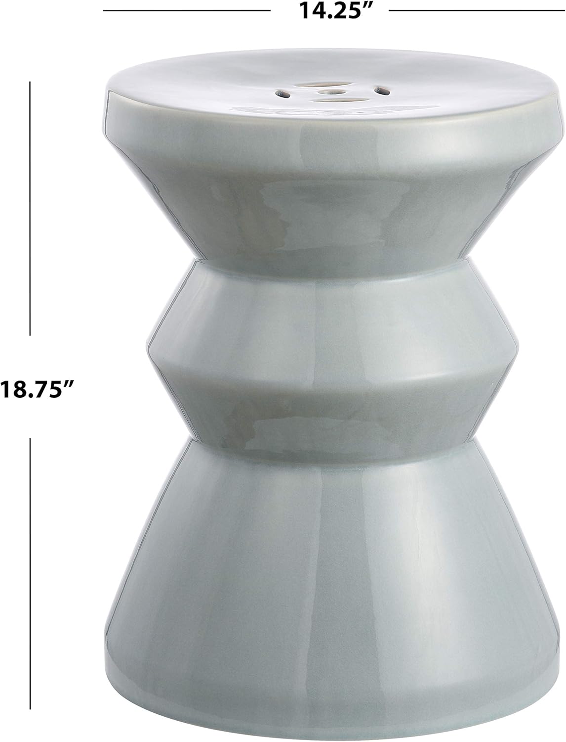 Safavieh ACS4576A Larsa Ceramic Decorative Garden Stool, 0, Blue : Everything Else